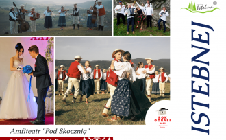 baner ze zdjęciami górali i zespołów zapraszający na XXIV DNI ISTEBNEJ w dniach 3 i 4 lipca 2021 roku